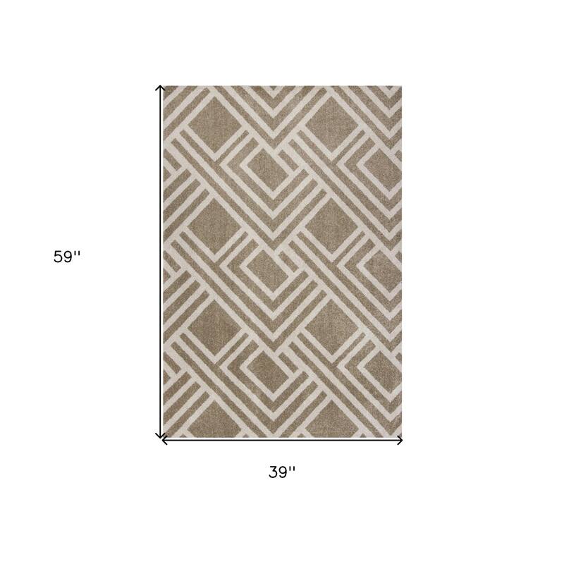 Nami Modern Geometric Weather Resistant Current & Stylish Outdoor Rug