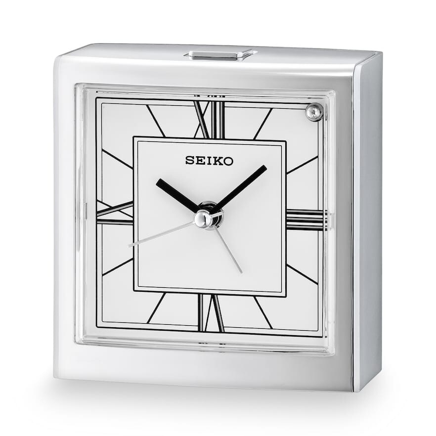 Shop Seiko Qhe123slh Carmelita Analog Quartz Bedside Alarm Clock Overstock 29399503