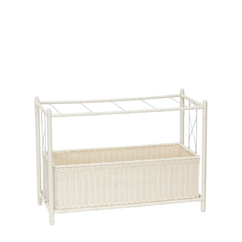 Household Essentials Raised 2-Tier Plant Stand with 2 Interchangeable Shelves