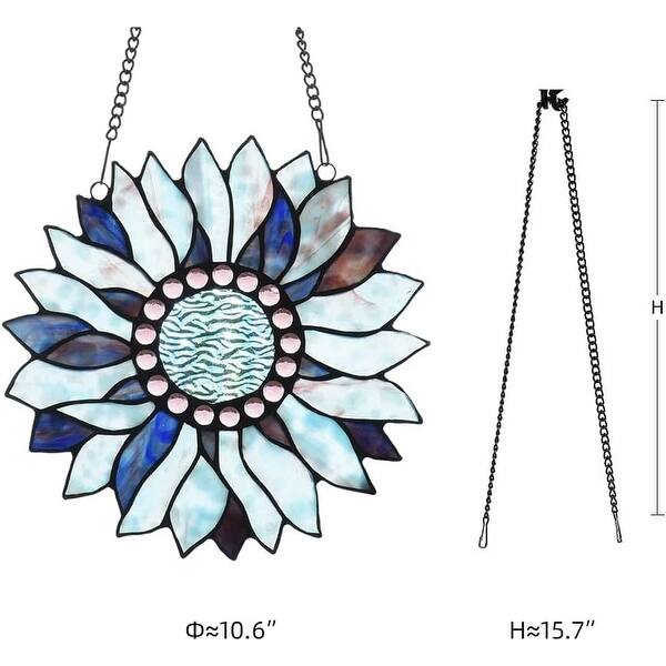Large Size Sunflower Stained Glass Window Hangings Bed Bath & Beyond