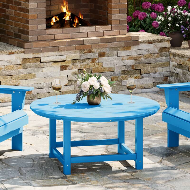 Laguna Outdoor Poly Adirondack 38" Round Coffee Table