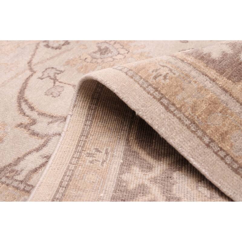 ECARPETGALLERY Hand-knotted Jamshidpour Light Grey Wool Rug - 10'0 x 13'10