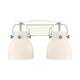 Option Polished Nickel / Matte White