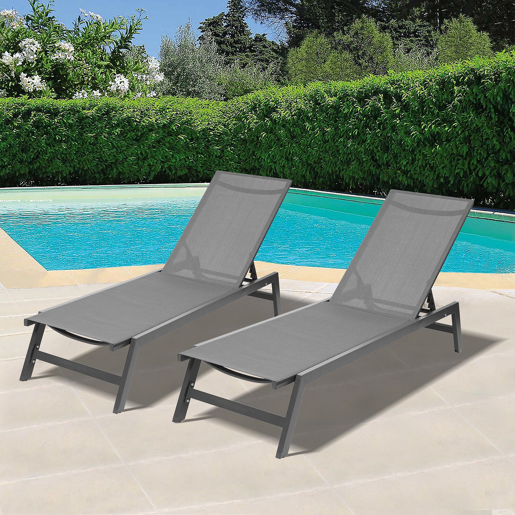 Aluminum sales lounge chairs