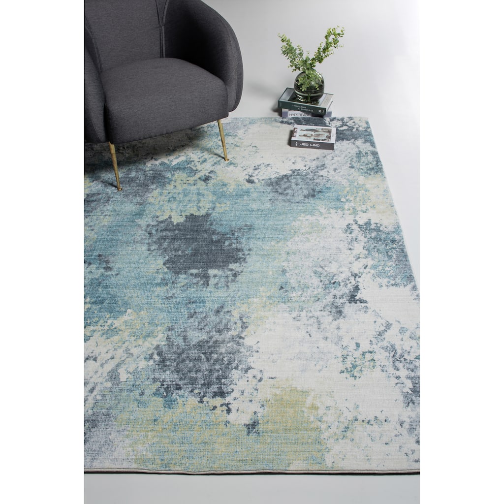 Domani Comfort Abstract Spring Faux Fur Rug
