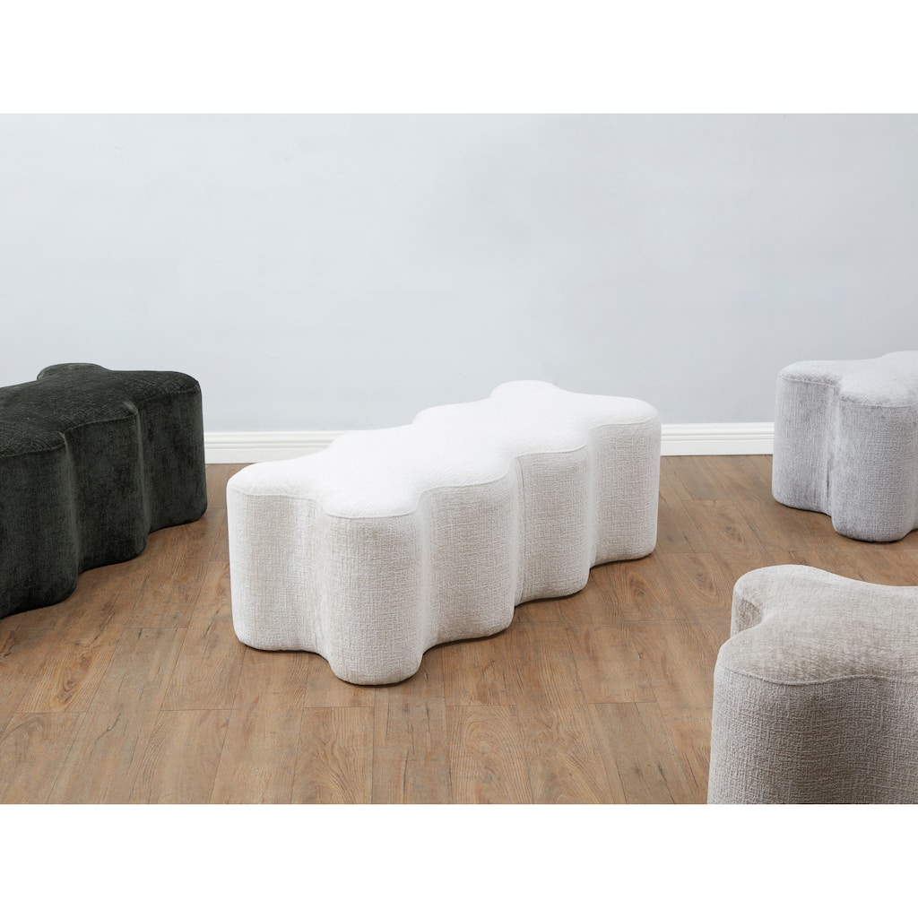 SAFAVIEH Couture Jacqualessa Chenille Bench - 48"W x 21"D x 18"H