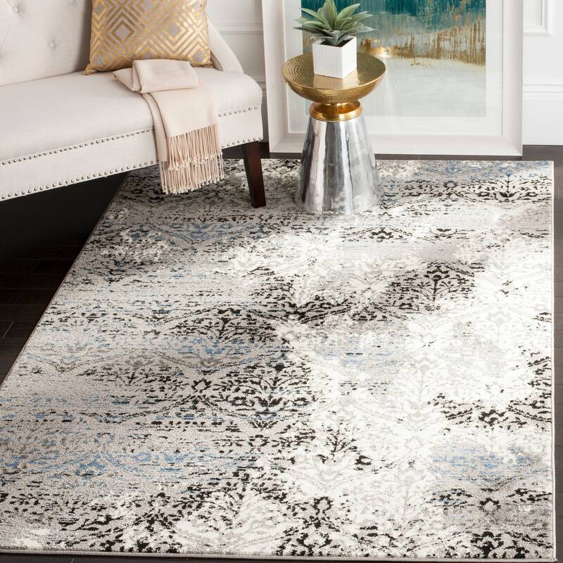 SAFAVIEH Evoke Missy Distressed Vintage Boho Rug - 4' x 6' - Grey/Blue - Rectangle