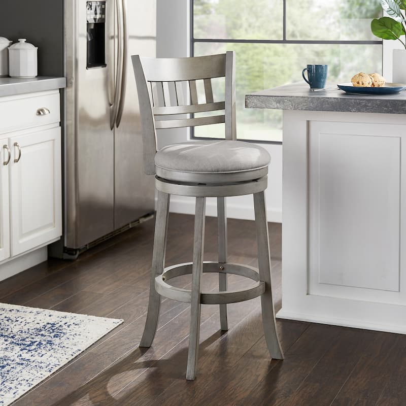 Verona Swivel 29-inch High Back Bar Stool by iNSPIRE Q Classic