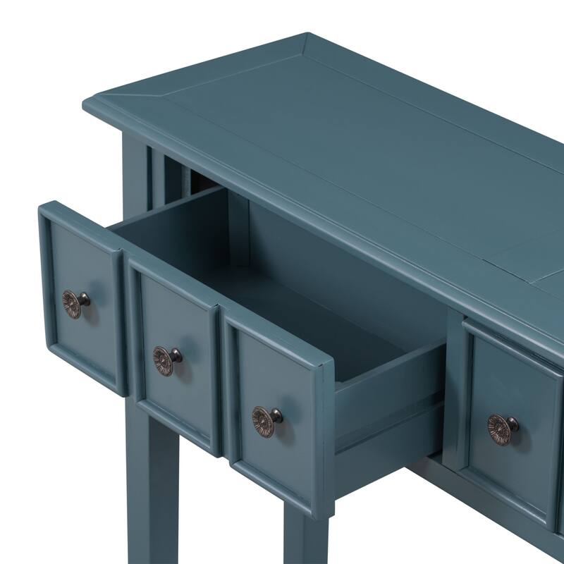 Multi-drawer entry console table