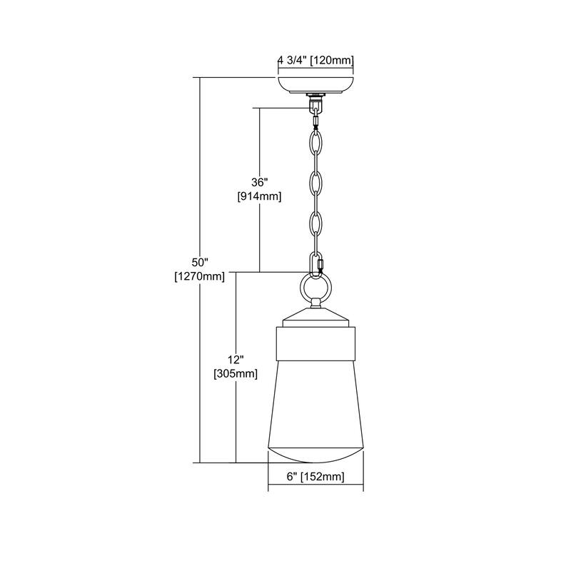 Elk Home Mullen Gate Oiled Bronze With Clear Glass 1 Light Hanging