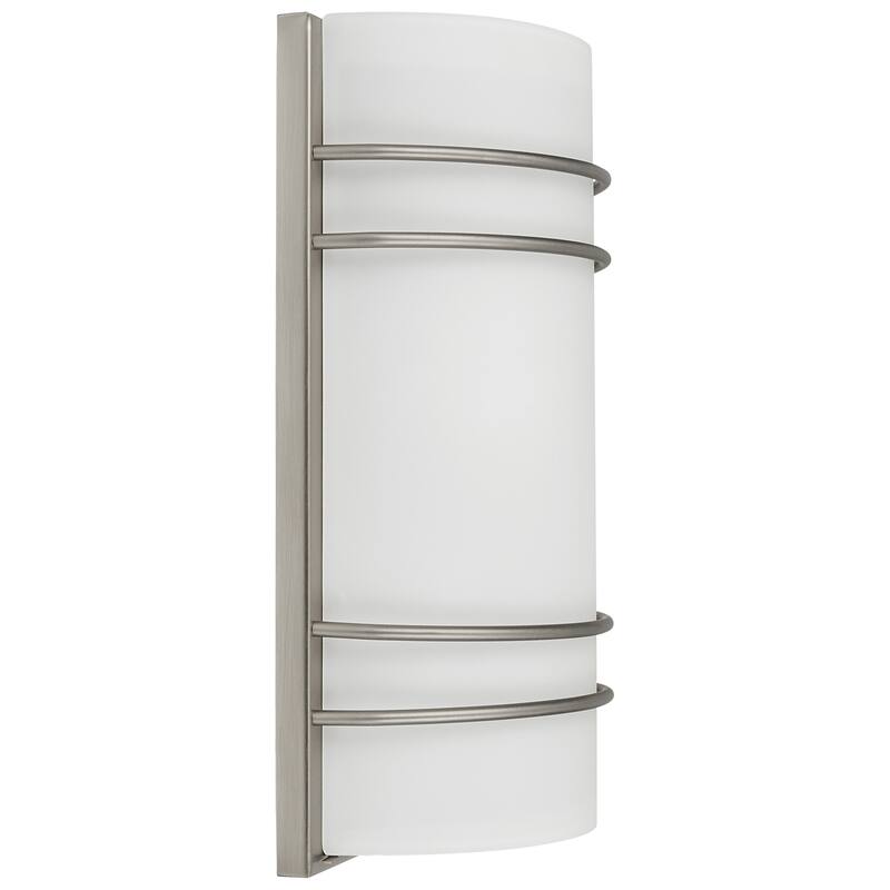 Strick & Bolton Mene 2-light Brushed Steel Wall Sconce
