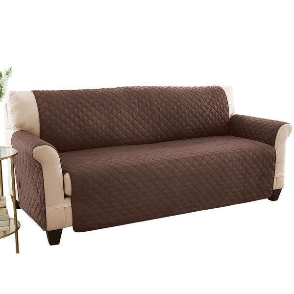 Ultra Reversible Furniture Cover Protector - Sofa - Chocolate/Tan