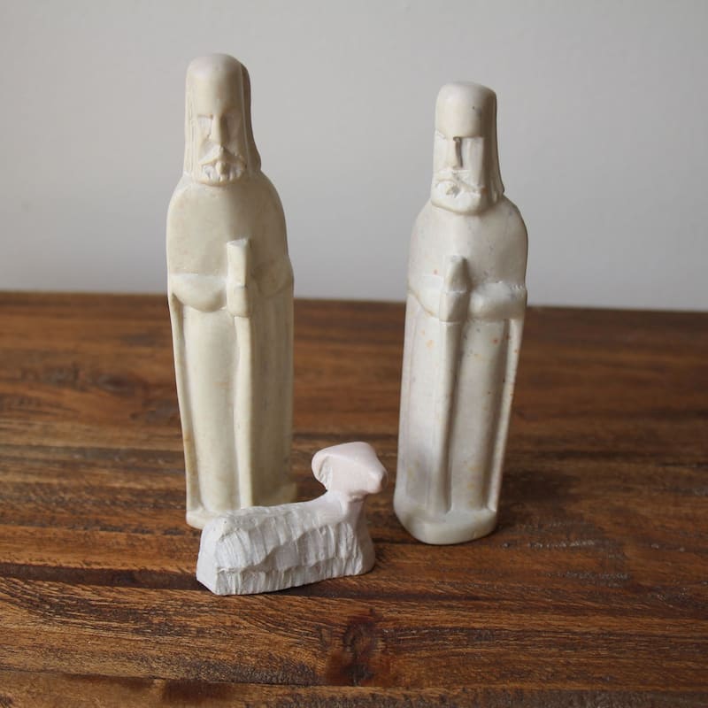 Handmade 6-inch Soapstone Nativity Set (Kenya)