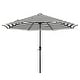 preview thumbnail 50 of 142, Holme 9-foot Steel Market Patio Umbrella with Tilt-and-Crank Black Striped