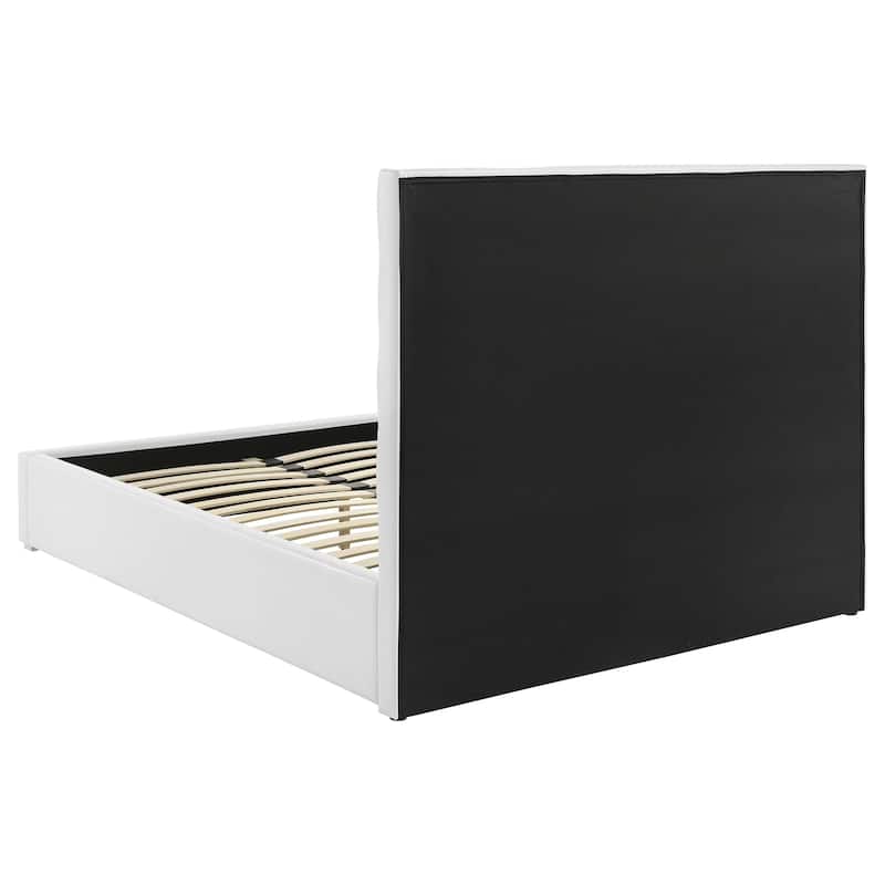Felicity Upholstered Platform Bed White