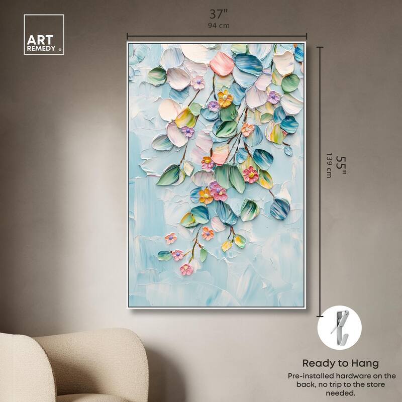 Textured Tendrils II Canvas by Art Remedy