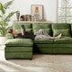 preview thumbnail 41 of 53, 113" Chenillle U Shaped Sectional Sofa with Toss Pillows
