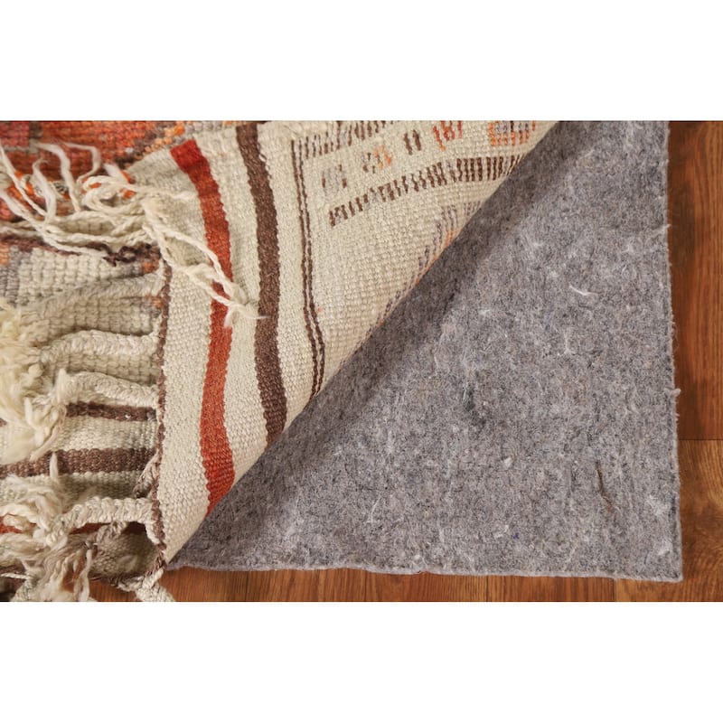 Turkish Anatolian Natural Dye Runner Rug Handmade Wool Carpet - 3'5"x 13'5"