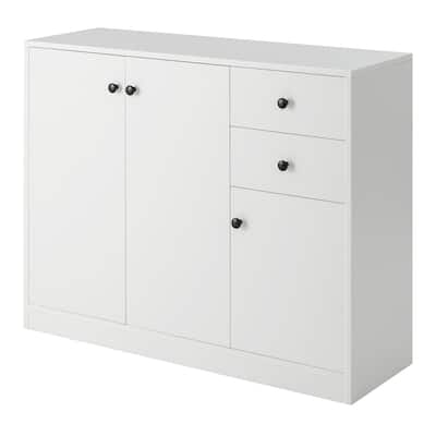 Gymax Buffet Cabinet Kitchen Buffet Sideboard w/ 3 Doors & 2 Drawers &