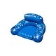 preview thumbnail 1 of 3, Inflatable Tropical Pool Lounge Chair - 58" - Blue