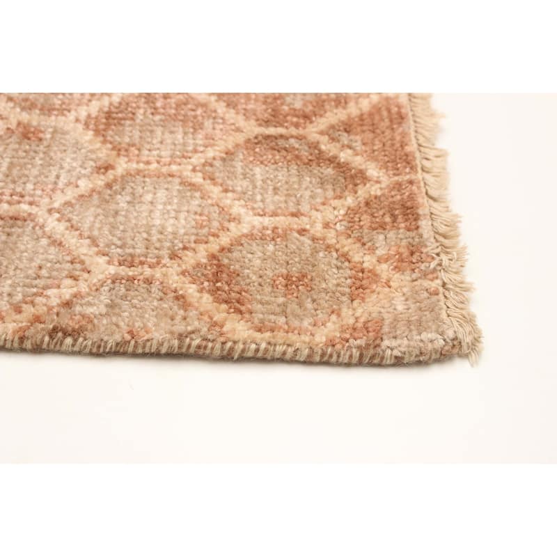 ECARPETGALLERY Hand-knotted Tangier Dark Copper Wool Rug - 5'2 x 7'8