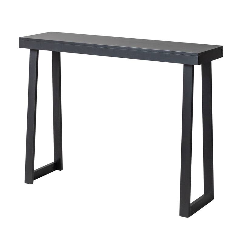 Narrow Solid Pine Wood Entryway Console Table for Small Space Living Room Furniture Decor
