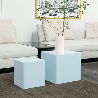 MDF Nesting table/Square Side Table/Coffee Table/End table Set of 2 ...