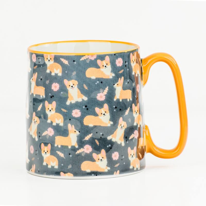 10 Strawberry Street Bella Animal Mugs, Set of 4