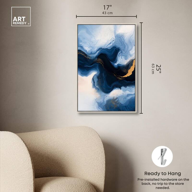 Blue Deep II Canvas by Art Remedy