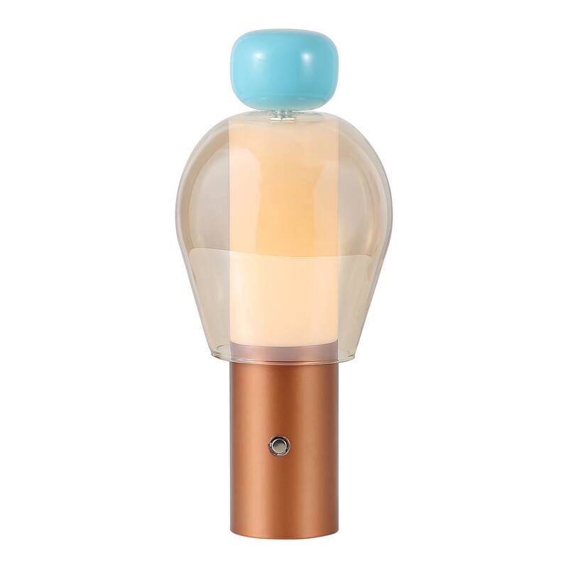 10.75" Candle-Style Rechargeable/Cordless Dimmable Integrated LED Table Lamp with Touch Sensor - 10.75