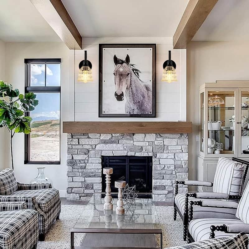 E26 bulb light black wall sconce metal bathroom light