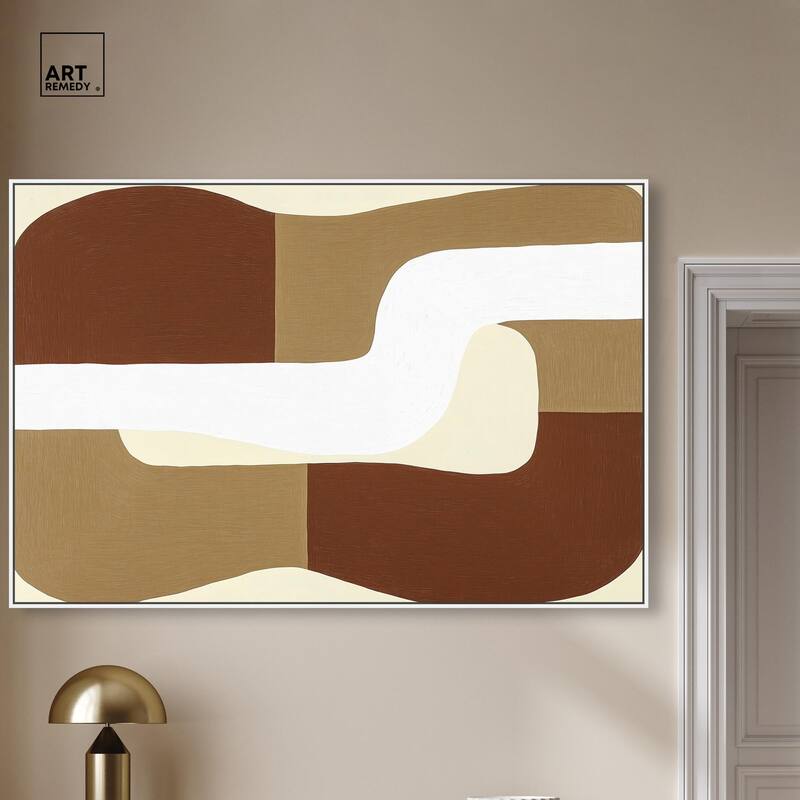 Minimal Wavy III Canvas by Art Remedy