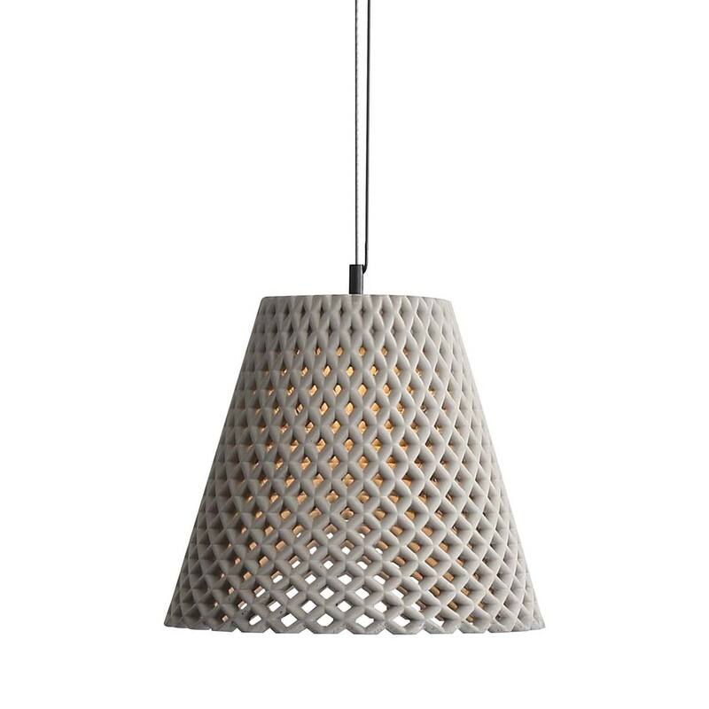 Golden Lighting 2419-14 Clarus 14" Wide Pendant - Grey Cement