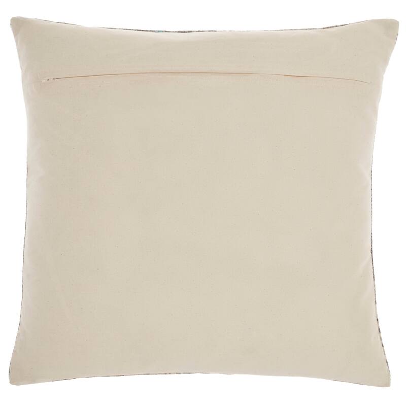 57 Grand by Nicole Curtis Boho Persian Medallion Grey/Multi Throw Pillow , ( 20" X 20" )