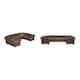 Option Brown Bonded Leather