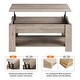 preview thumbnail 26 of 34, Yaheetech 38.6" Lift Top Coffee Table with Shelf for Living Room