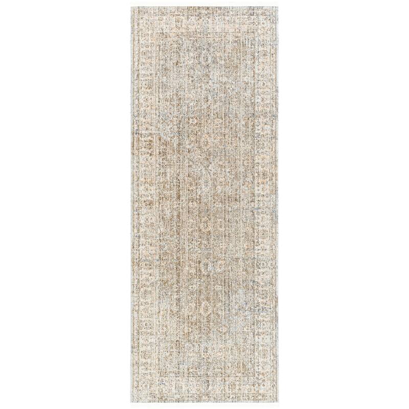 Becki Owens x Livabliss Margaret Indoor/Outdoor Washable Area Rug - 2'7" x 7'3" - Gray