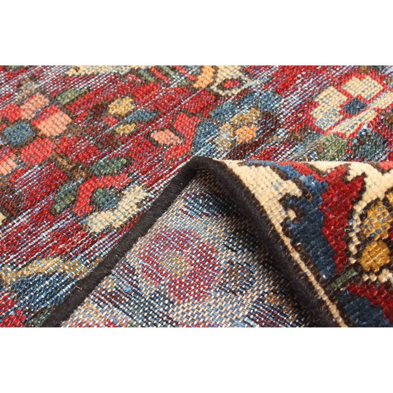 ECARPETGALLERY Hand-knotted Antalya Vintage Red Wool Rug - 4'1 x 6'2