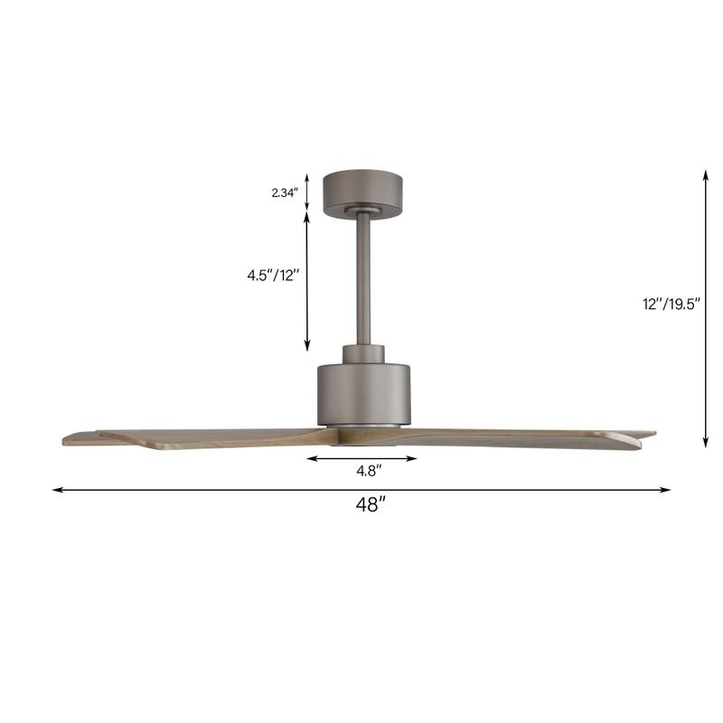 MLiAN 48in 5-Blade Indoor Ceiling Fan with Remote