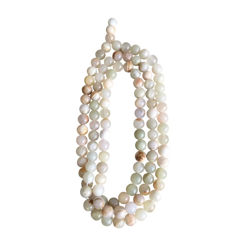 Artissance Approx. 31" Long Creamy White Jade Decorative Bead