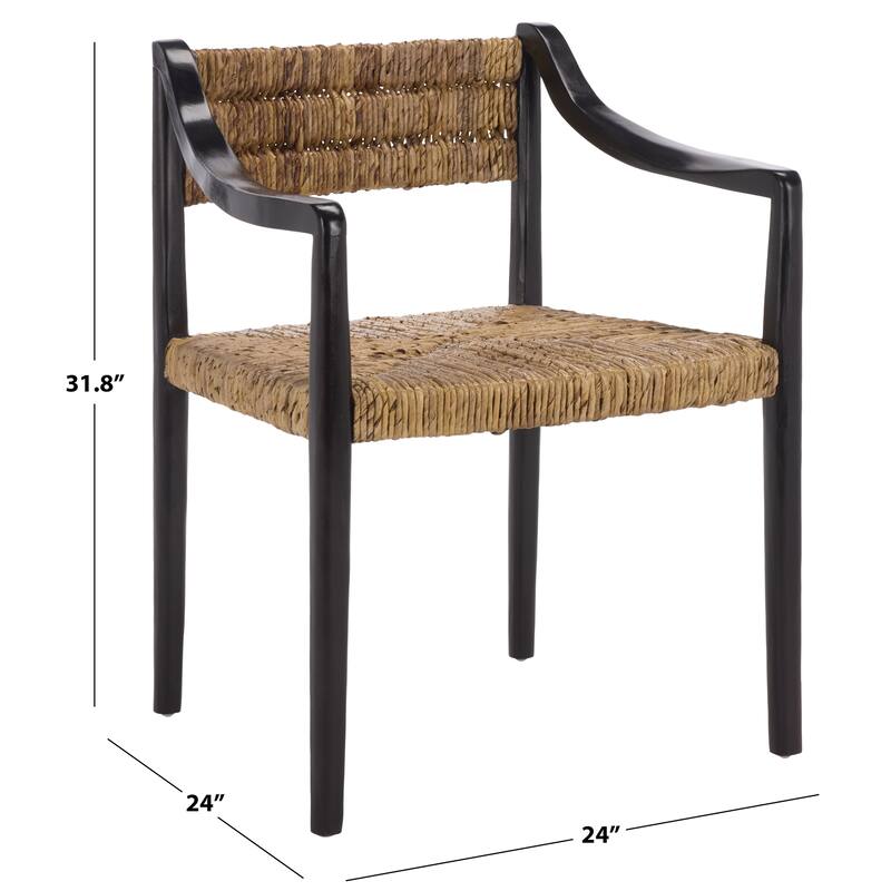 SAFAVIEH Couture Kona Woven Abaca Dining Chair - 24"W x 24"D x 32"H
