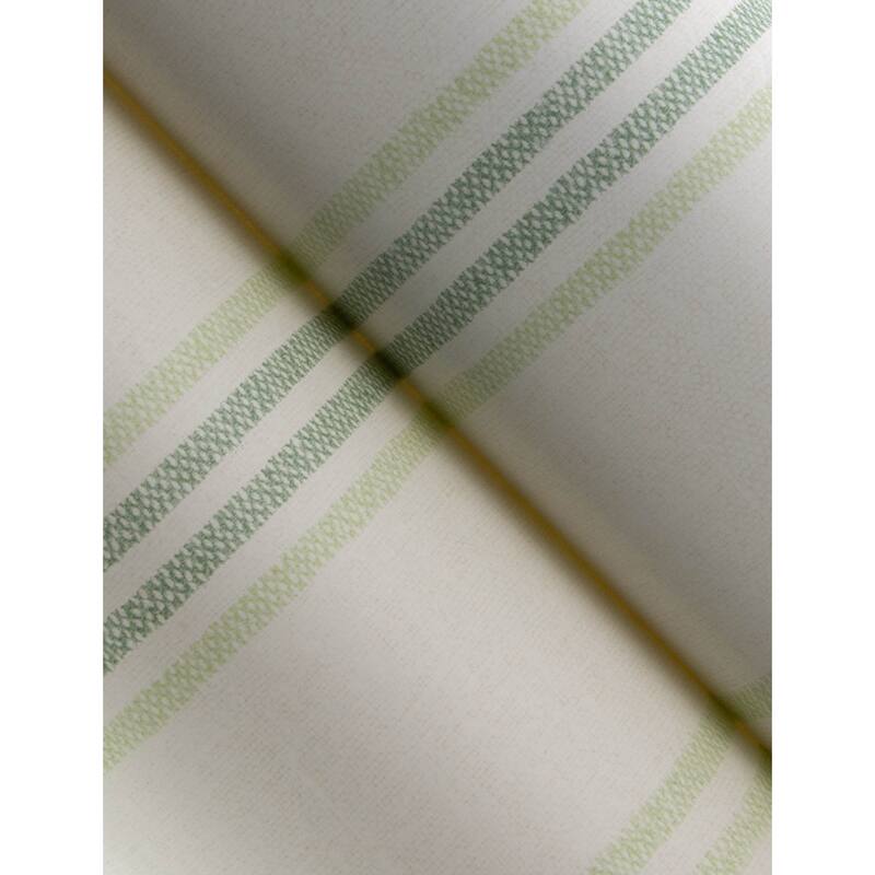Chesapeake Lovage Green Linen Stripe Wallpaper