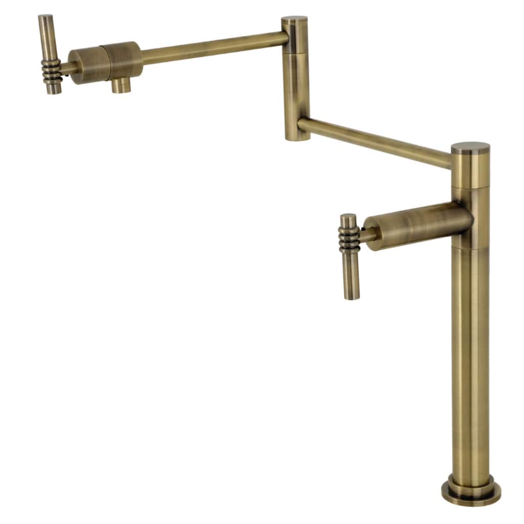 Kingston Brass KS470.ML Milano 3 GPM Single Hole Pot Filler with Lever