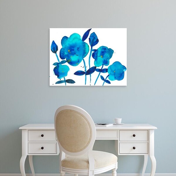 Easy Art Prints Alicia Ludwig's 'True Blue I' Premium Canvas Art