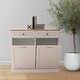preview thumbnail 7 of 8, Lucinda Two-Compartment Tilt-Out Laundry Trash Cabinet