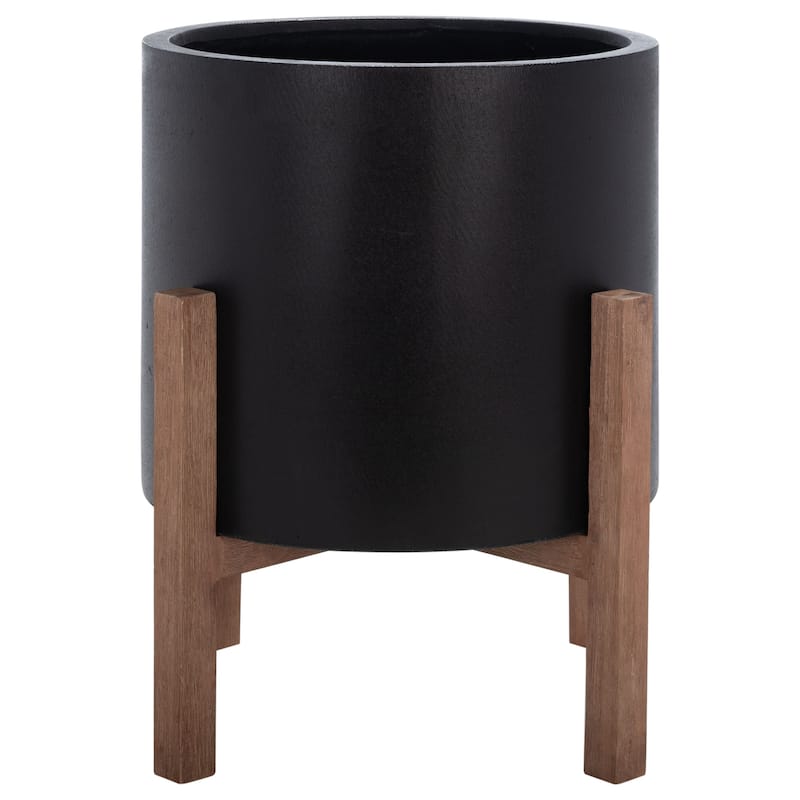 SAFAVIEH Outdoor Aldijana Concrete Planter - 25"W x 25"D x 29"H