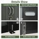 preview thumbnail 17 of 34, Domi Outdoor Resin Storage Shed, Waterproof Plastic Garden Shed with Lockable Door, Windows & Vents, Outside Tool Storage Shed