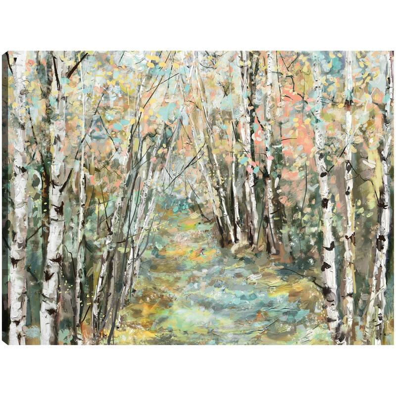 Kaleidoscope Trees V By Studio Arts Canvas Art Print