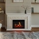 preview thumbnail 1 of 9, Northwest Electric Fireplace with Mantel, White