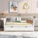 preview thumbnail 2 of 25, Nordic Twin Size Creative Daybed w/ 2 Drawers Storage Bed Frame for Kids, Teens, Girls, Boys No Box Spring Needed, Easy Assembly